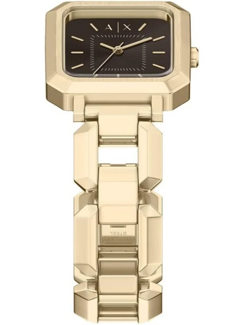 Women's Gold Leila Quartz Brown Dial Analog Quartz Bracelet Fashion Wrist Watch